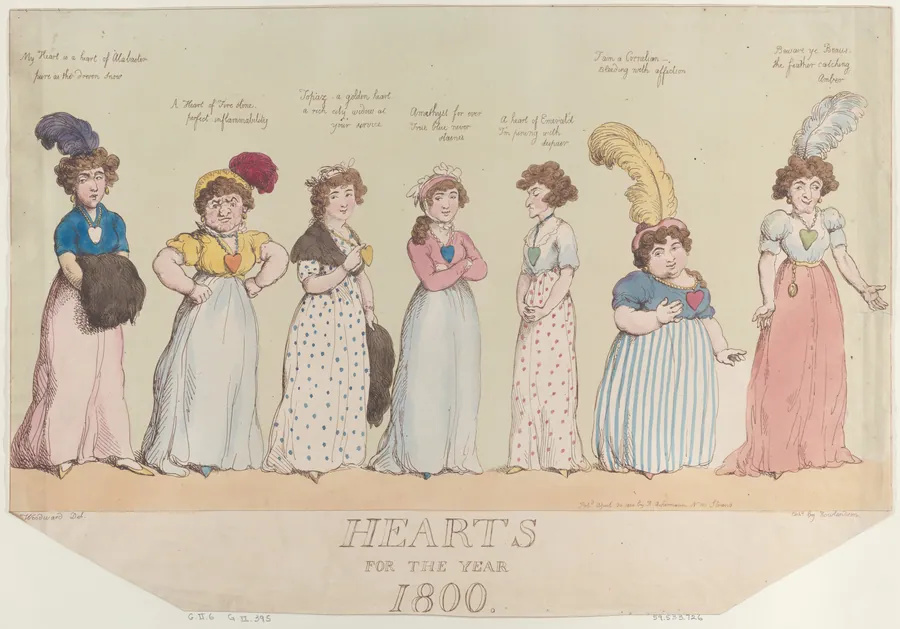 Hearts for the Year 1800 by Rudolph Ackermann, London