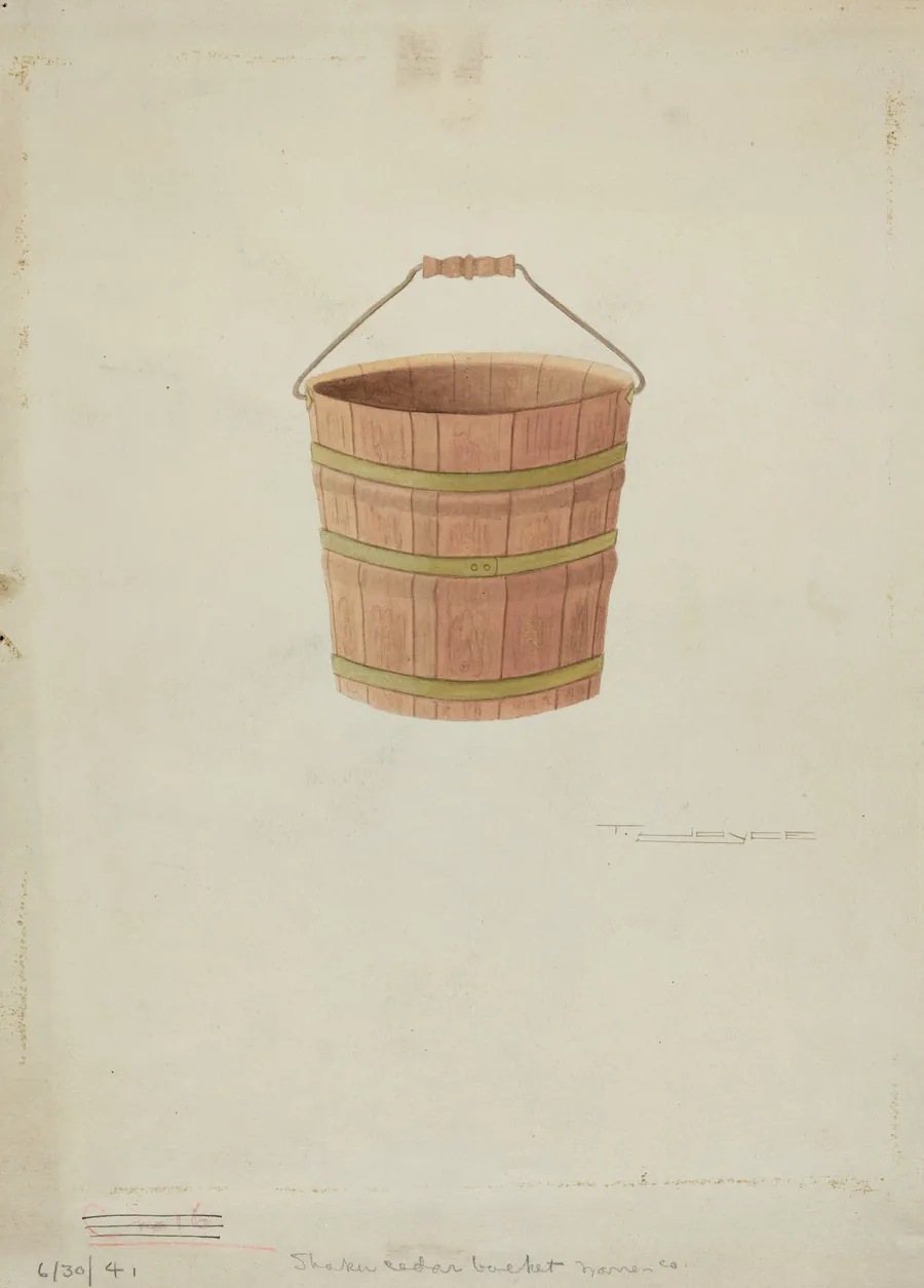 Shaker Cedar Bucket by T. Joyce