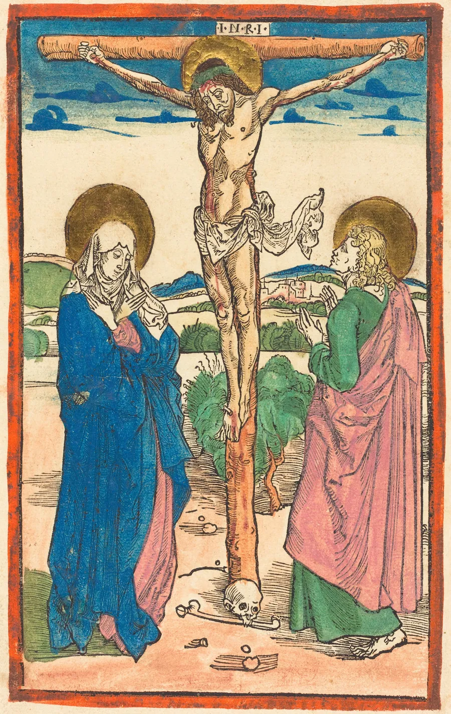 Christ on the Cross Between the Virgin and Saint John by Albrecht Dürer