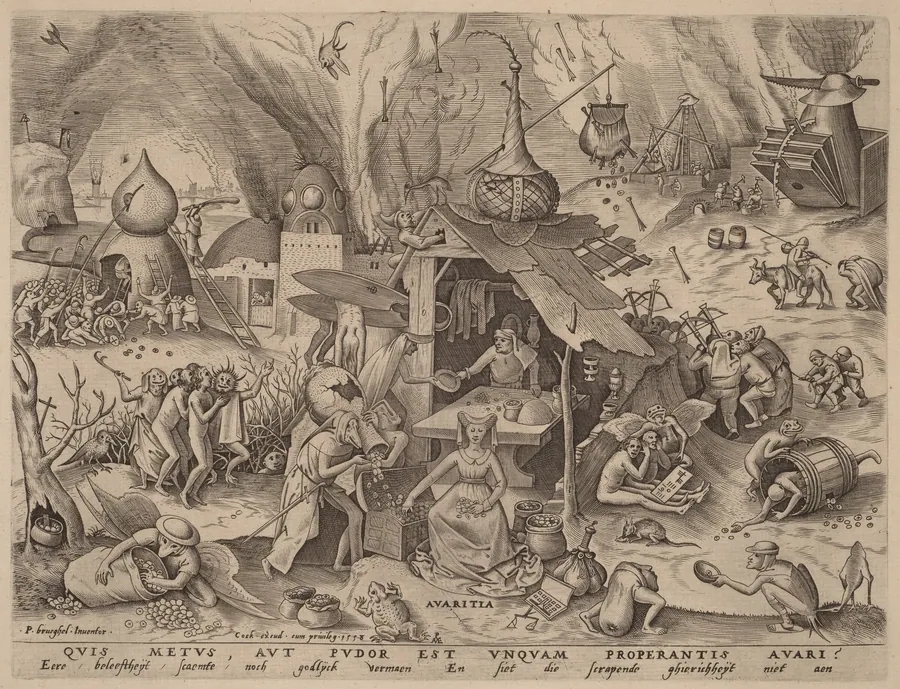 Avarice by Pieter van der Heyden