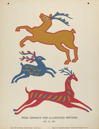Plate 3: From Portfolio "Folk Art of Rural Pennsylvania"