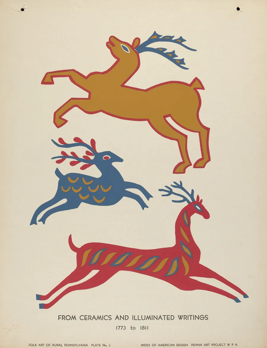 Plate 3: From Portfolio "Folk Art of Rural Pennsylvania" by American 20th Century