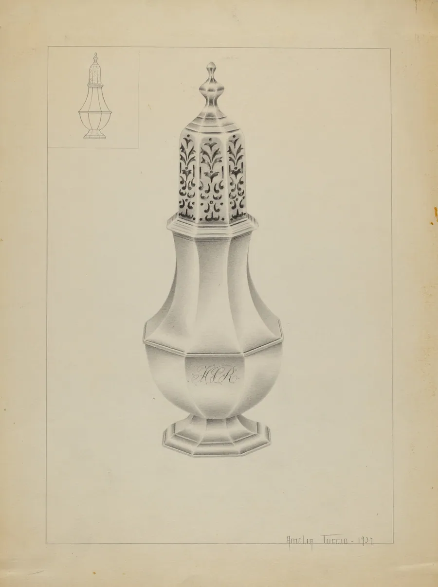 Silver Salt Cellar by Amelia Tuccio