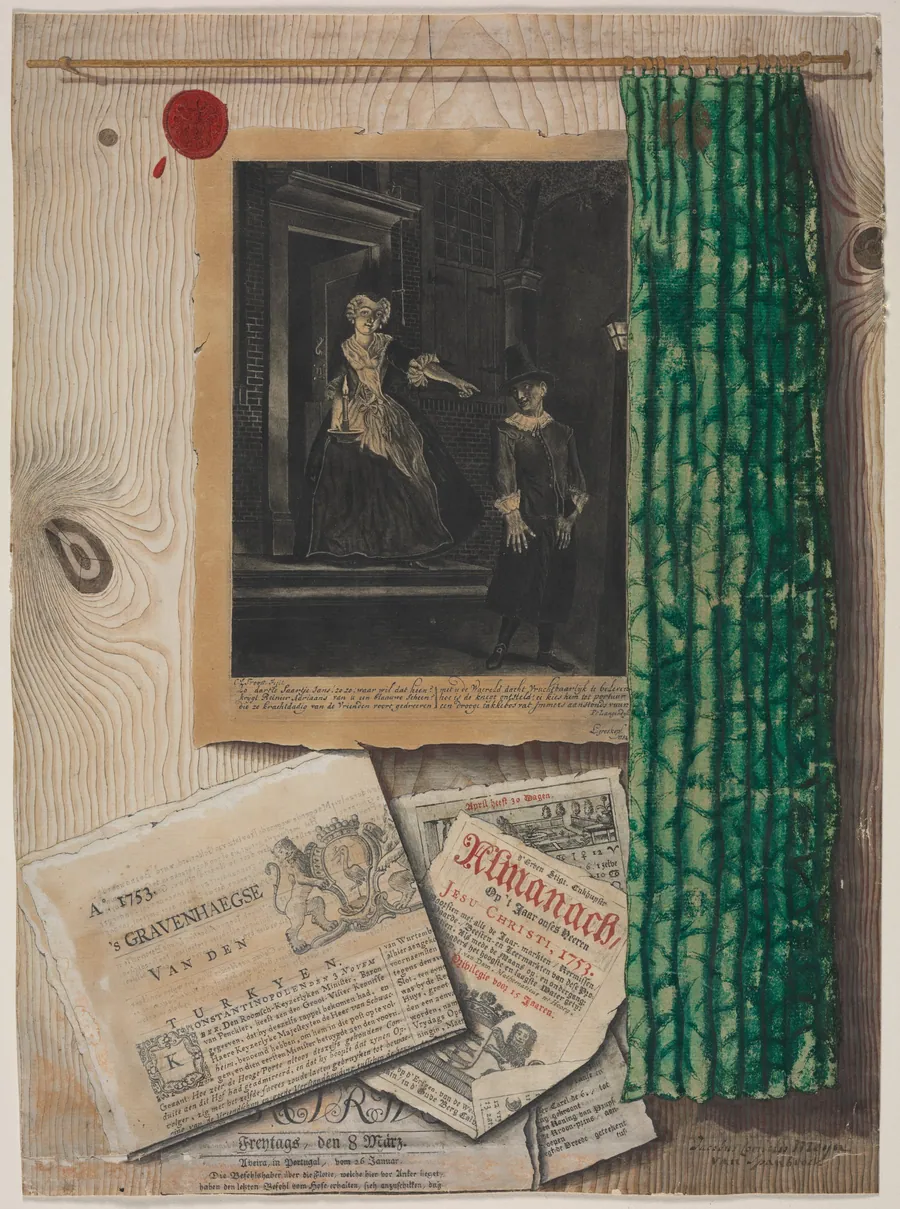 Trompe l'Oeil Still Life by Jacobus Cornelis Meyer