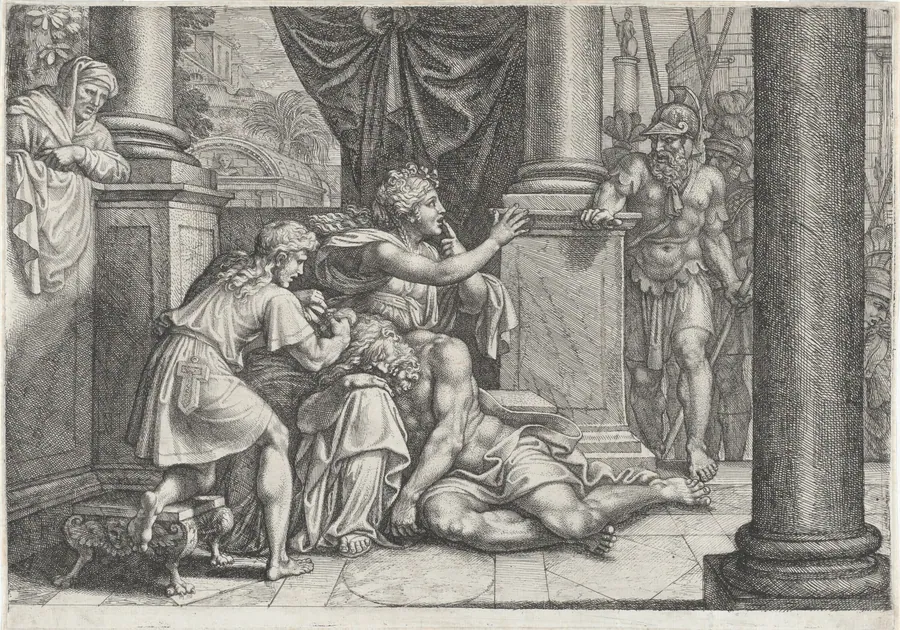 Samson and Delilah by Michel Corneille