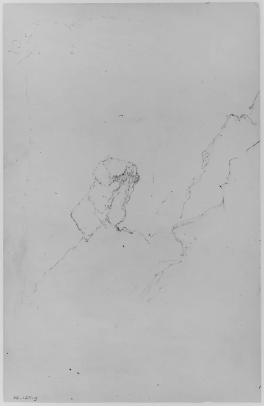 Rock Study (from Sketchbook) by Daniel Huntington