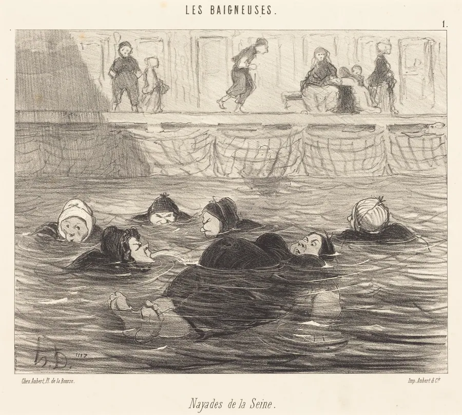 Nayades de la Seine (Sea Nymphs of the Seine) by Honoré Daumier