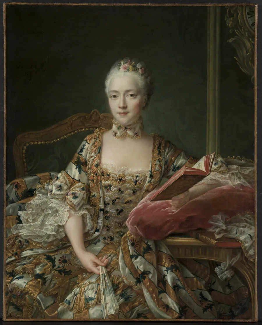 Portrait of the Marquise d'Aguirandes by François Hubert Drouais