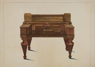 Melodeon Converted into Desk