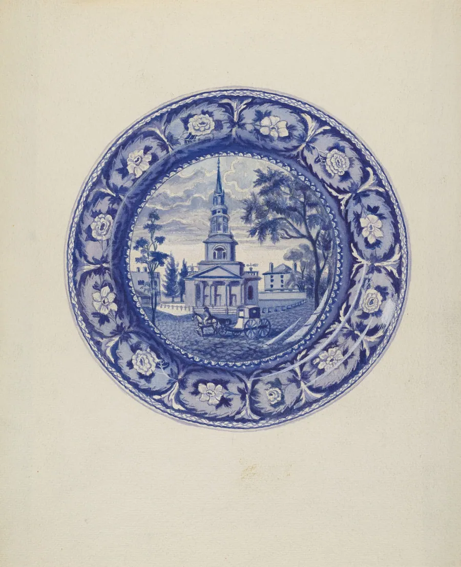 Plate - "Octagon Church, Boston" by Florian Rokita