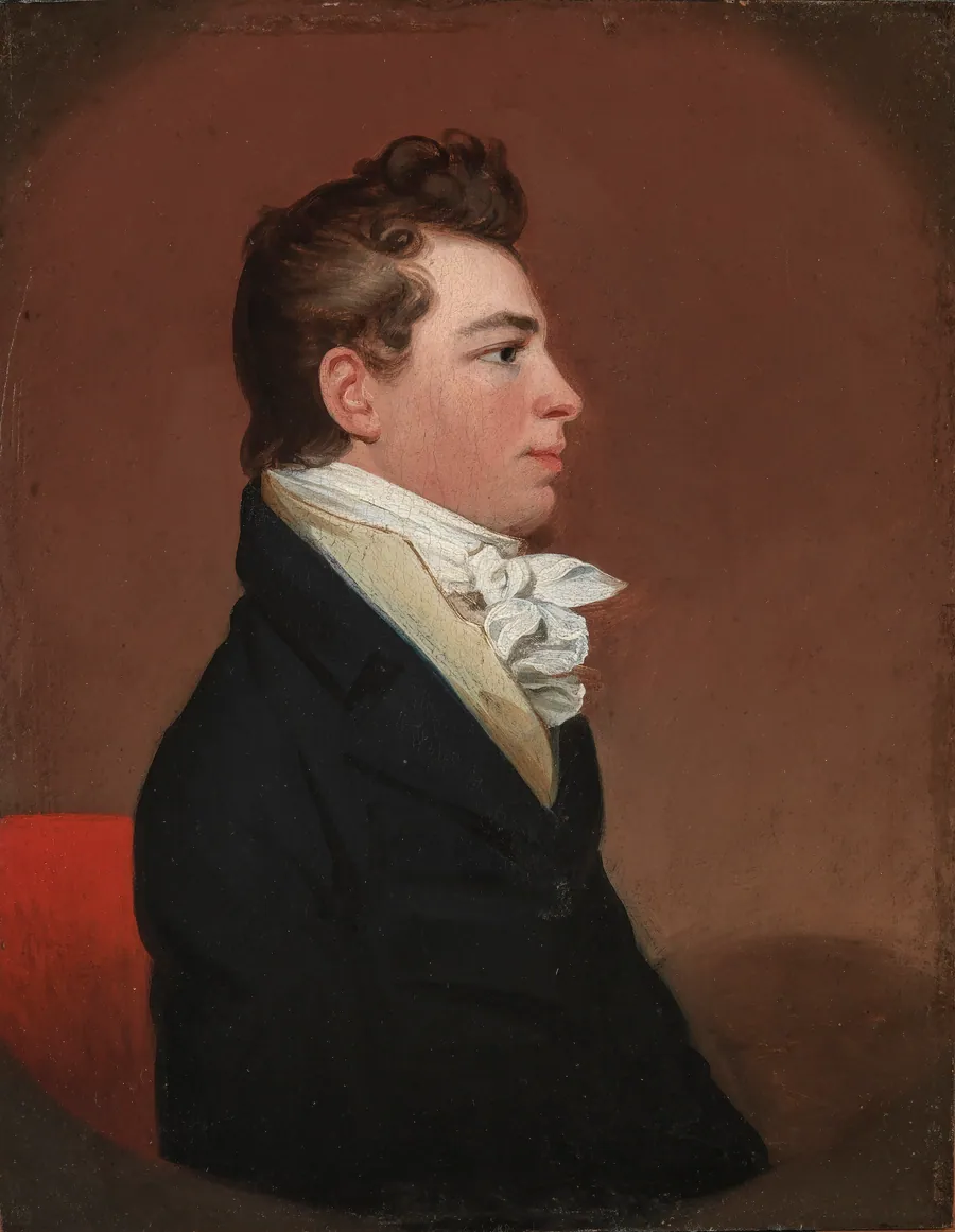 Portrait of a Man by Jacob Eichholtz, born Lancaster, PA 1776-died Lancaster, PA 1842