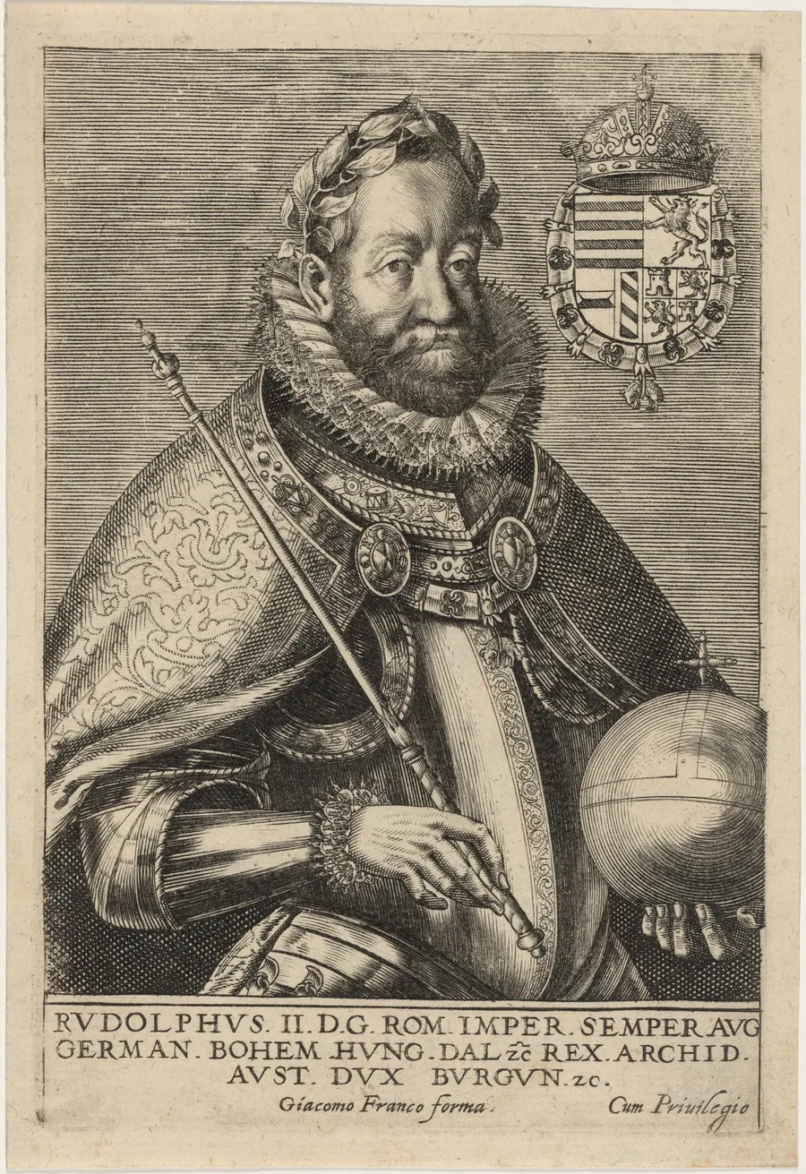 Rudolph II, Roman Emperor by Giacomo Franco