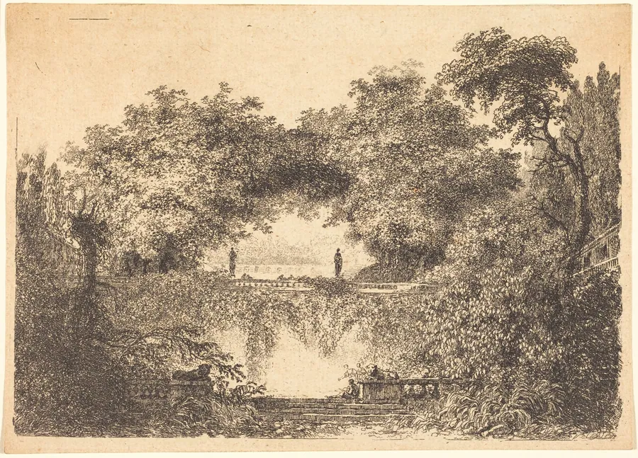 Le Petit Parc by Jean-Claude-Richard, Abbé de Saint-Non