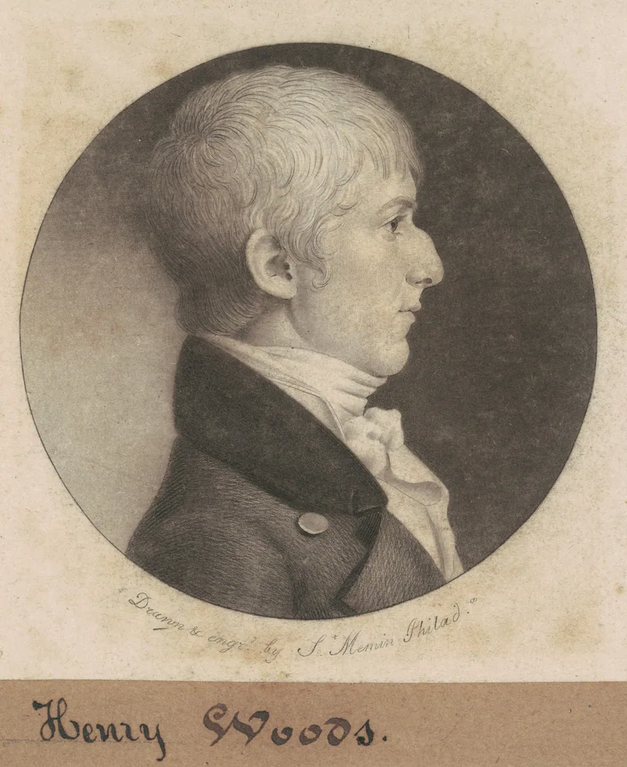 Henry Woods by Charles B. J. Févret de Saint-Mémin