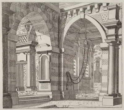 Architectural Fantasy with Arched Gateways