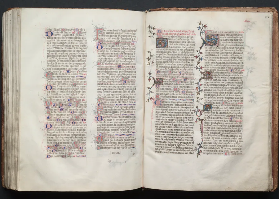 The Gotha Missal:  Fol. 143v Text by Master of the Boqueteaux