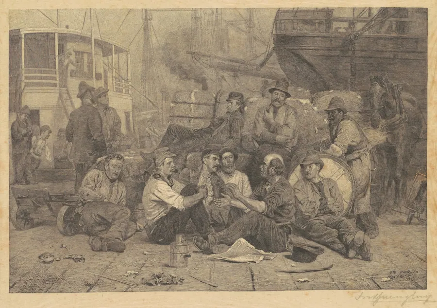 The Longshoremen's Noon by Frederick Juengling