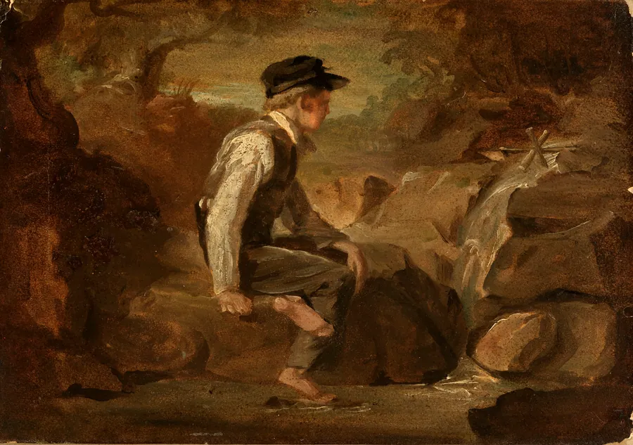 The Young Mechanic by Miner Kilbourne Kellogg, born Manlius Square, NY 1814-died Toledo, OH 1889