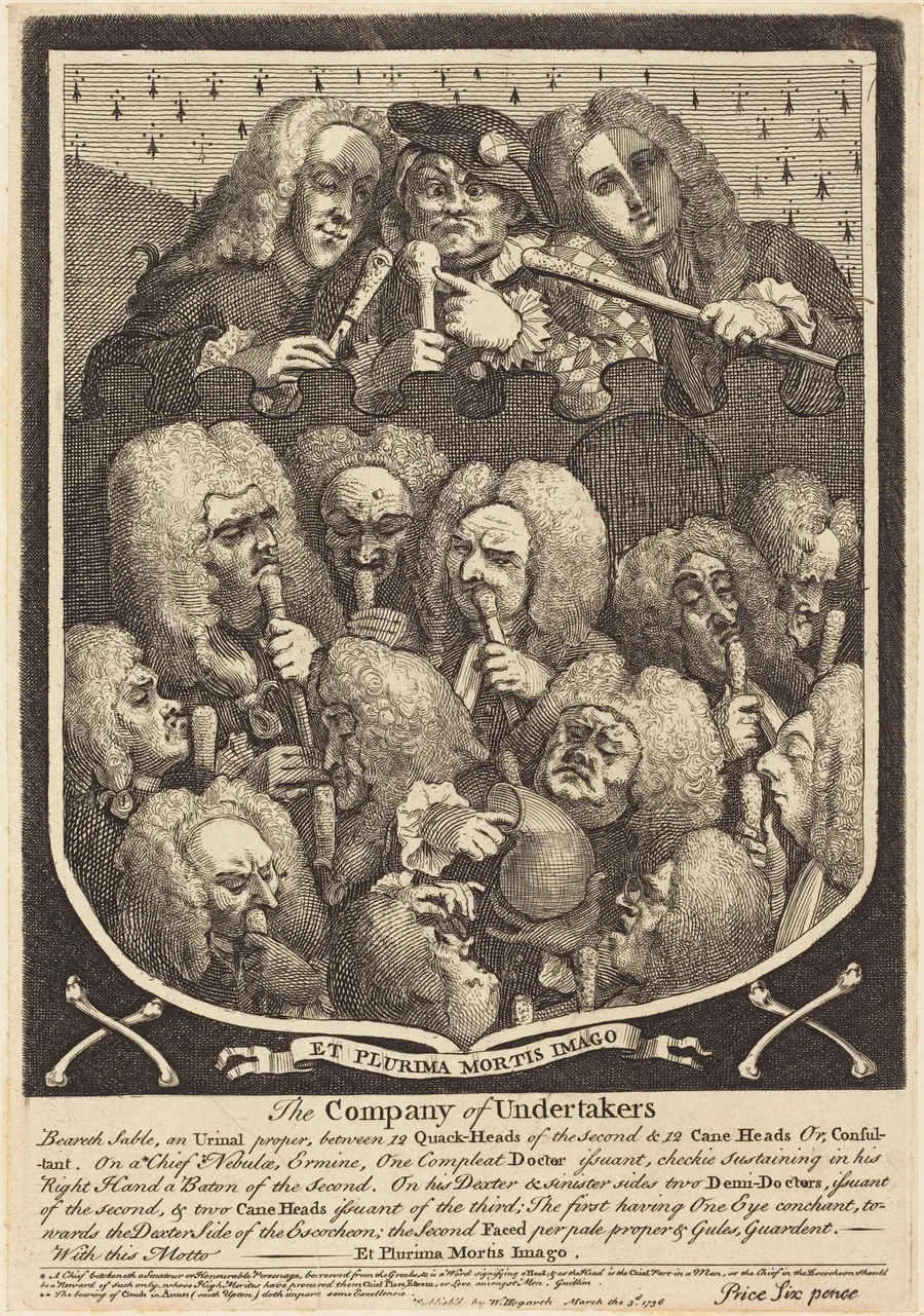 The Company of Undertakers by William Hogarth