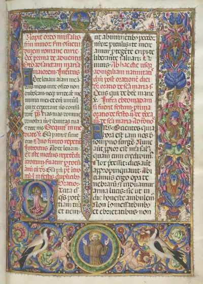 Missale: Fol. 9: Ordo Missalis (full borders)