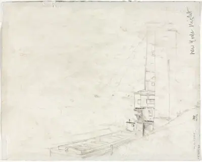 Study for New York Night (verso)
