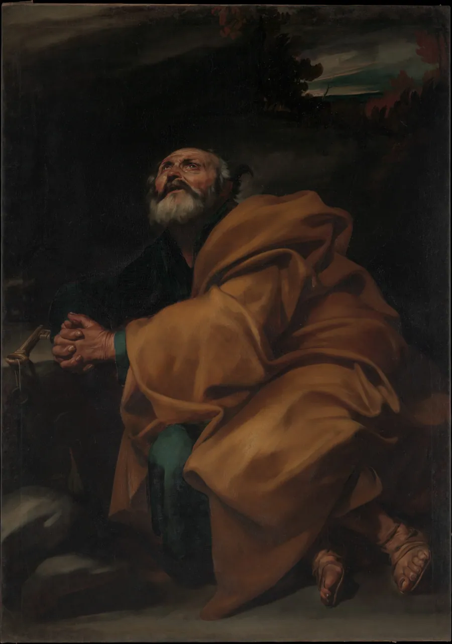 The Tears of Saint Peter by Jusepe de Ribera (called Lo Spagnoletto)