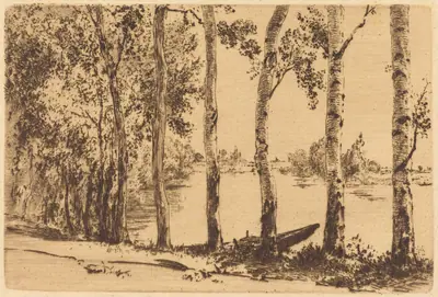 Trembles au bord de la Seine (Aspens on the Banks of the Seine)