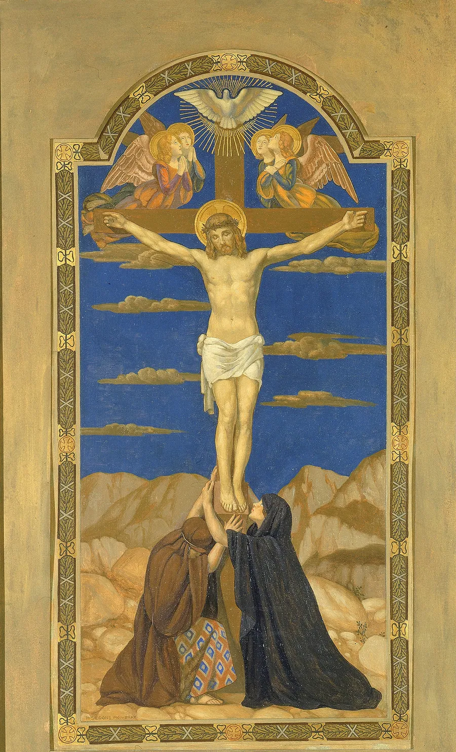 Crucifixion by H. Siddons Mowbray, born Alexandria, Egypt 1858-died Washington, CT 1928