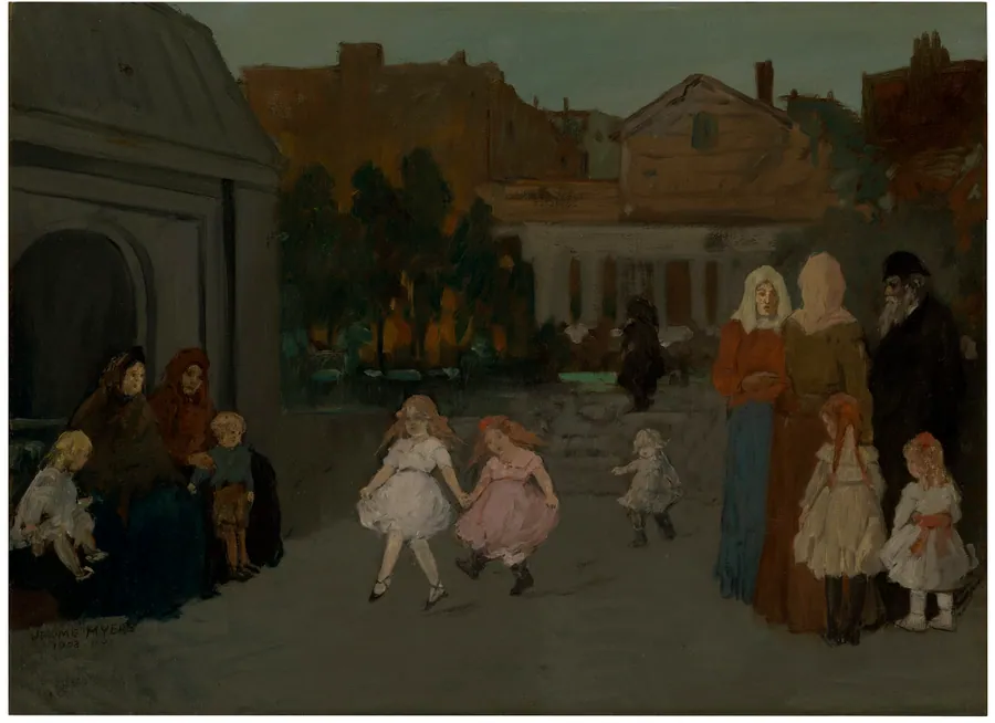 Children Dancing by Jerome Myers, American, b. Petersburg, Virginia, 1867–1940