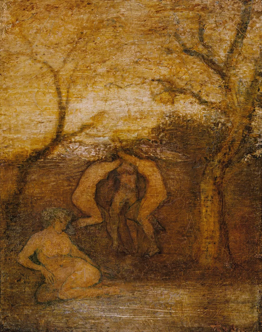 Dancing Dryads by Albert Pinkham Ryder, born New Bedford, MA 1847-died New York City 1917