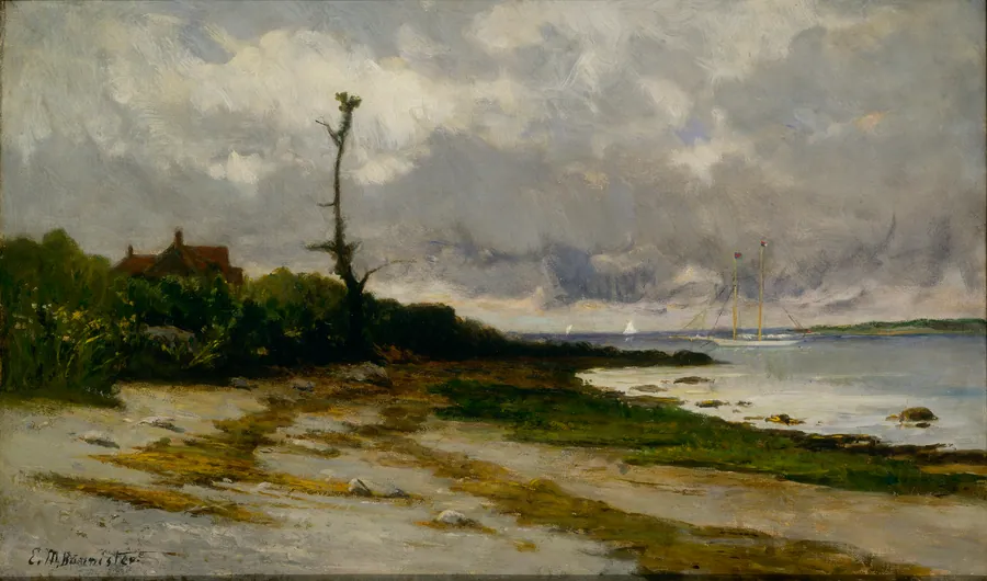 Landscape near Newport, R. I. by Edward Mitchell Bannister, born St. Andrews, New Brunswick, Canada 1828-died Providence, RI 1901