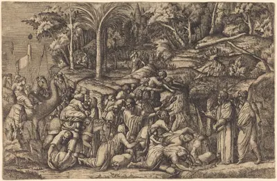 Moses Striking the Rock
