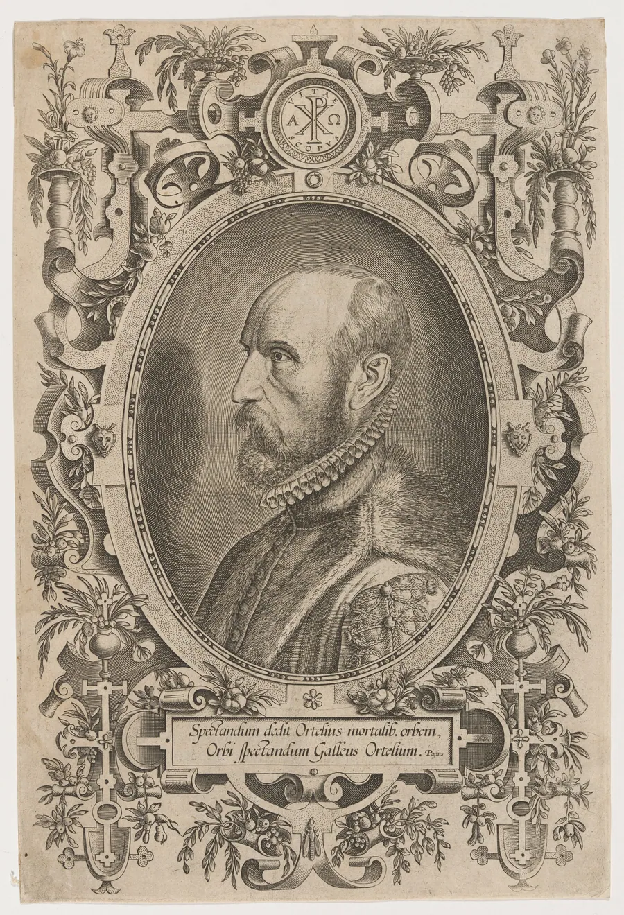 Abraham Ortelius (Wortels) by Philip Galle