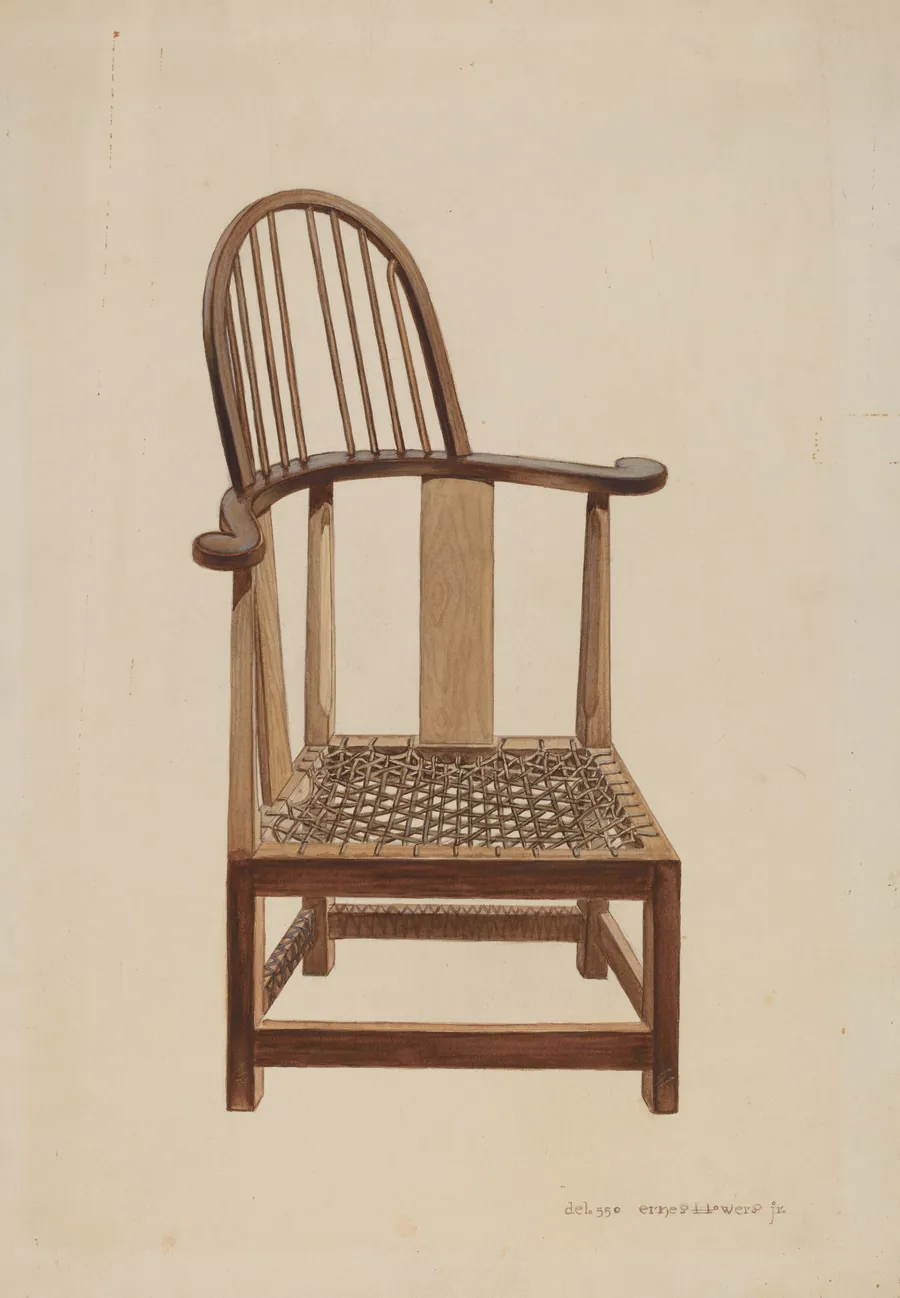 Corner Windsor Chair by Ernest A. Towers, Jr.