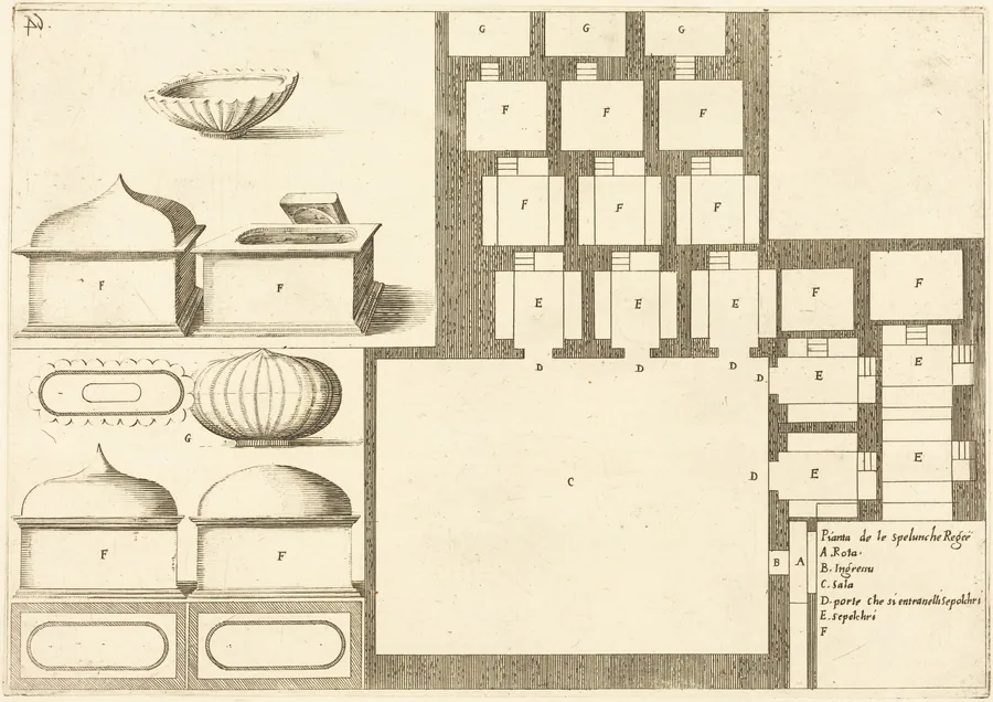 Plan of the Spelunche Regee by Jacques Callot