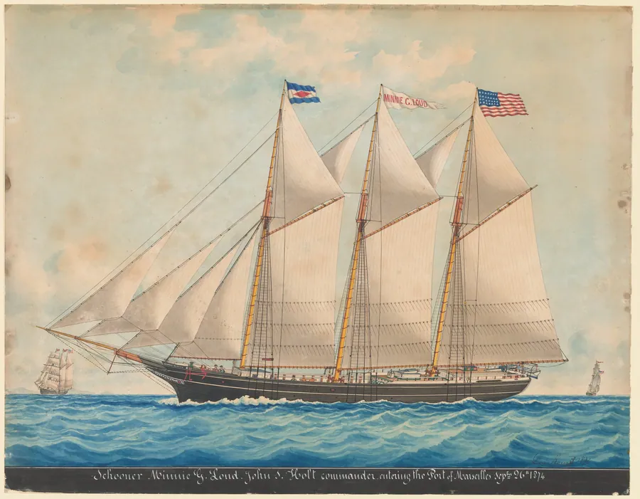 The Tern Schooner "Minnie G. Loud" by Louis Roux