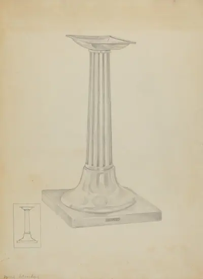Silver Candle Stand
