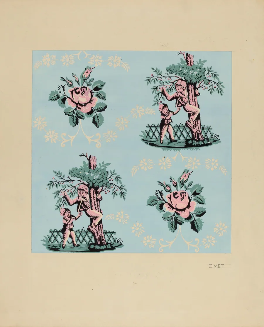 Wall Paper ("The Cherry Boy") by A. Zimet