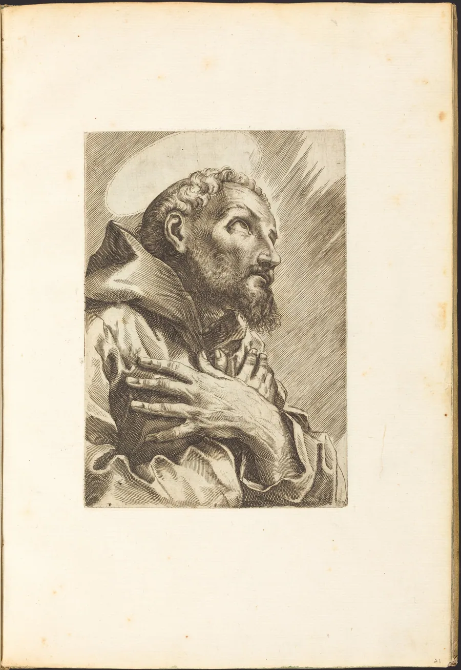 Saint Francis of Assisi by Luca Ciamberlano