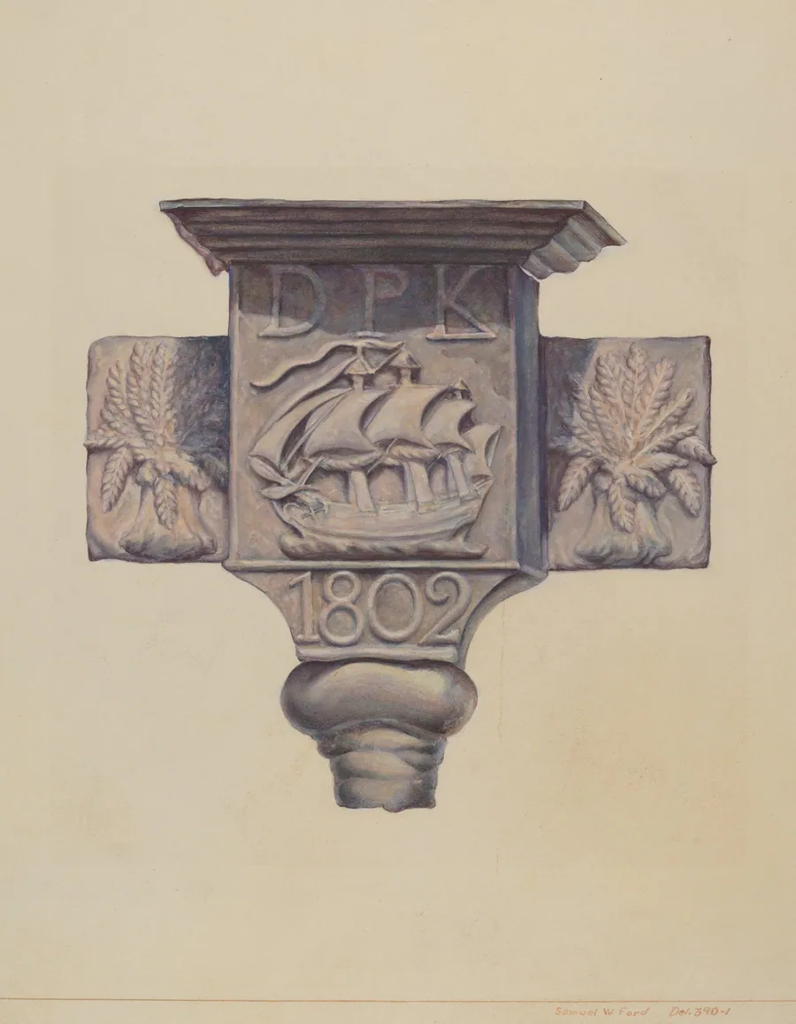 Ornamental Downspout by Samuel W. Ford