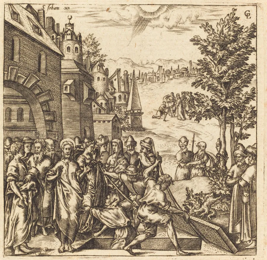 The Raising of Lazarus by Léonard Gaultier