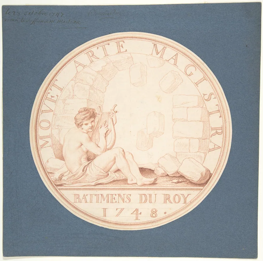 Design for a Token: Bâtiments du Roi, 1748 by Edme Bouchardon