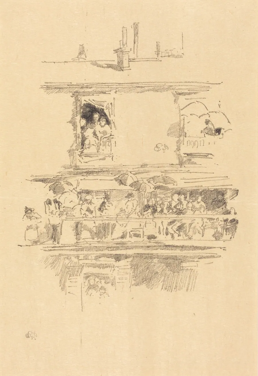 The Long Balcony by James McNeill Whistler