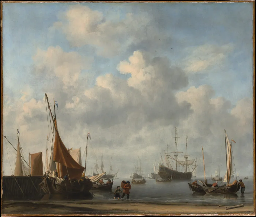 Entrance to a Dutch Port by Willem van de Velde II
