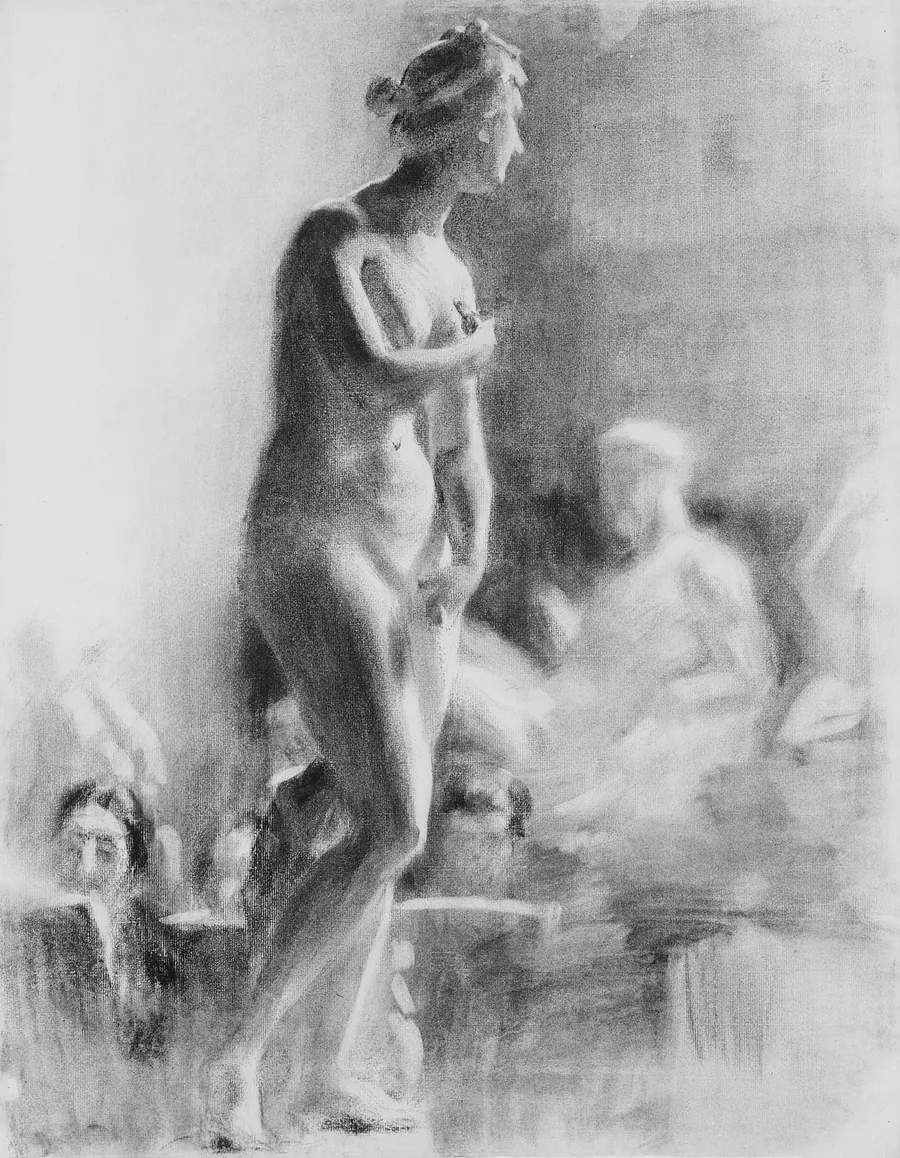Cast Study with Students by Thomas Anshutz