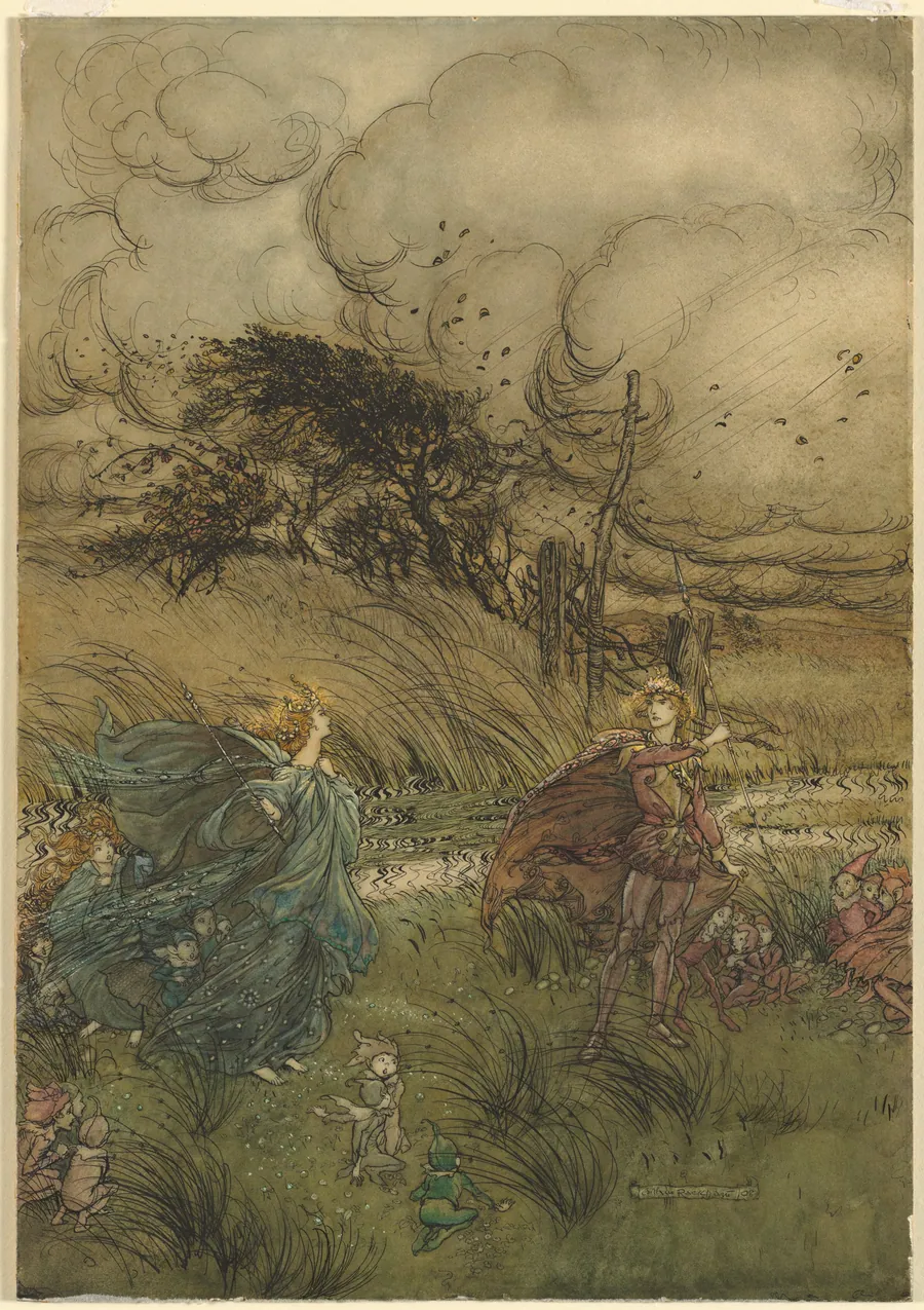 And Now They Never Meet in Grove or Green by Arthur Rackham