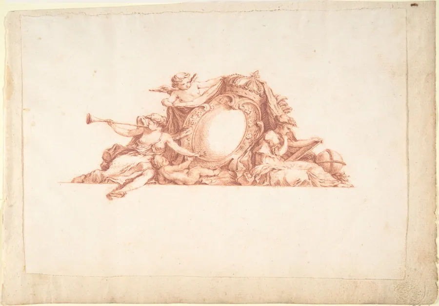 Preparatory Study for Plate 34 in "Maisons de plaisance" Vol. II by Jacques François Blondel