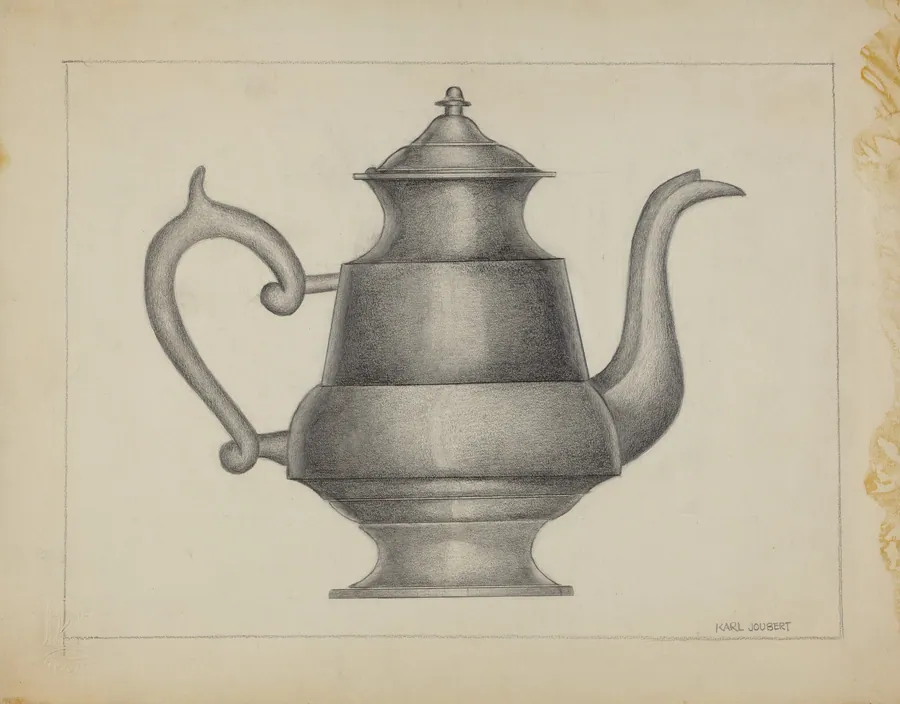 Pewter Teapot by Karl Joubert