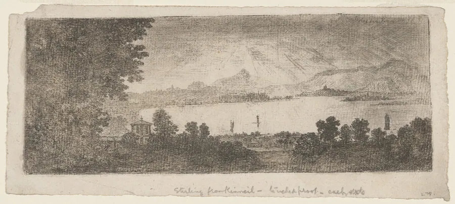 Stirling from Kinneil by John Clerk, of Eldin