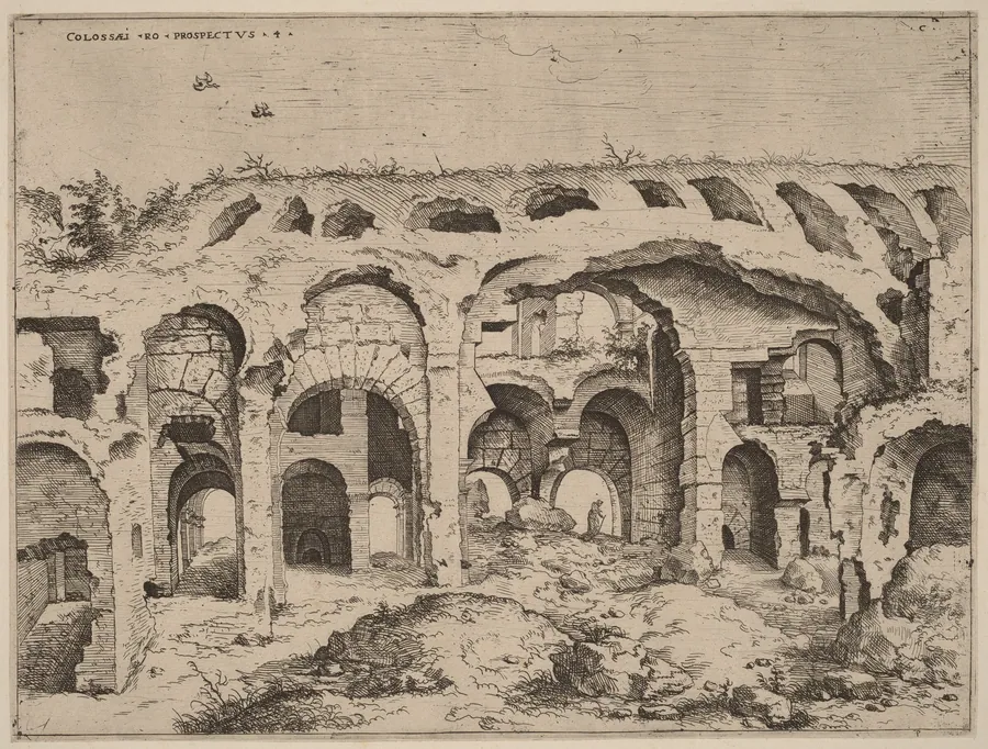 Fourth View of the Colosseum by Hieronymus Cock